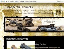 Tablet Screenshot of confidentialkennels.com